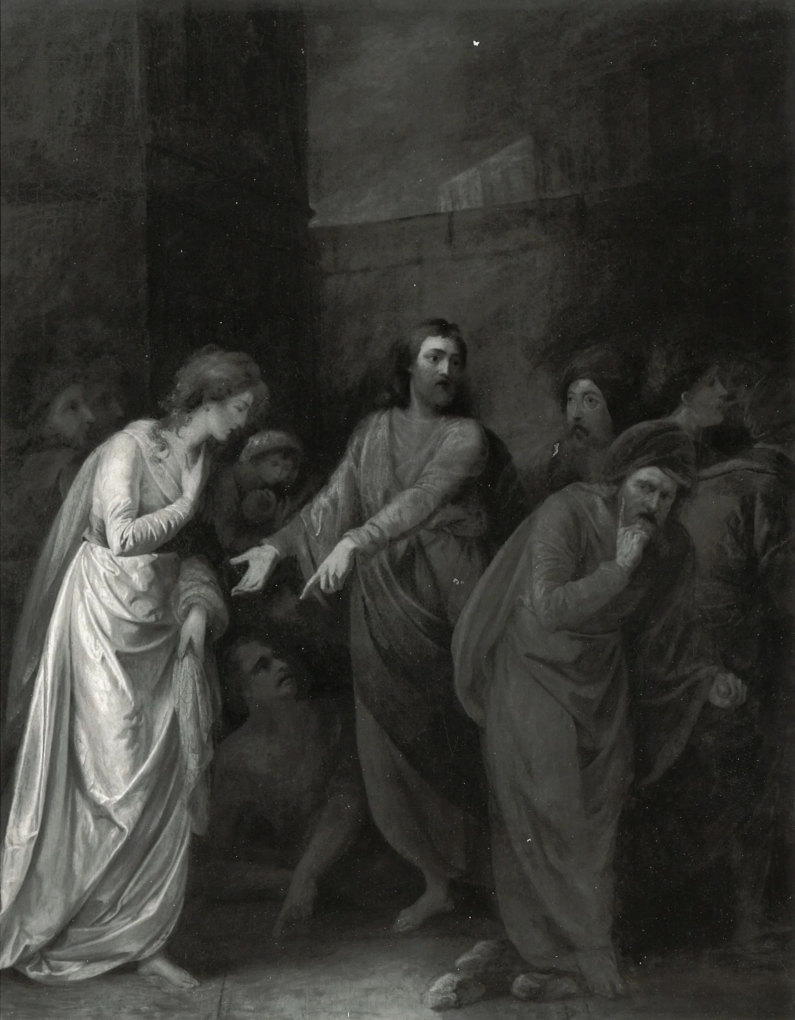 The Woman Accused of Adultery, detail