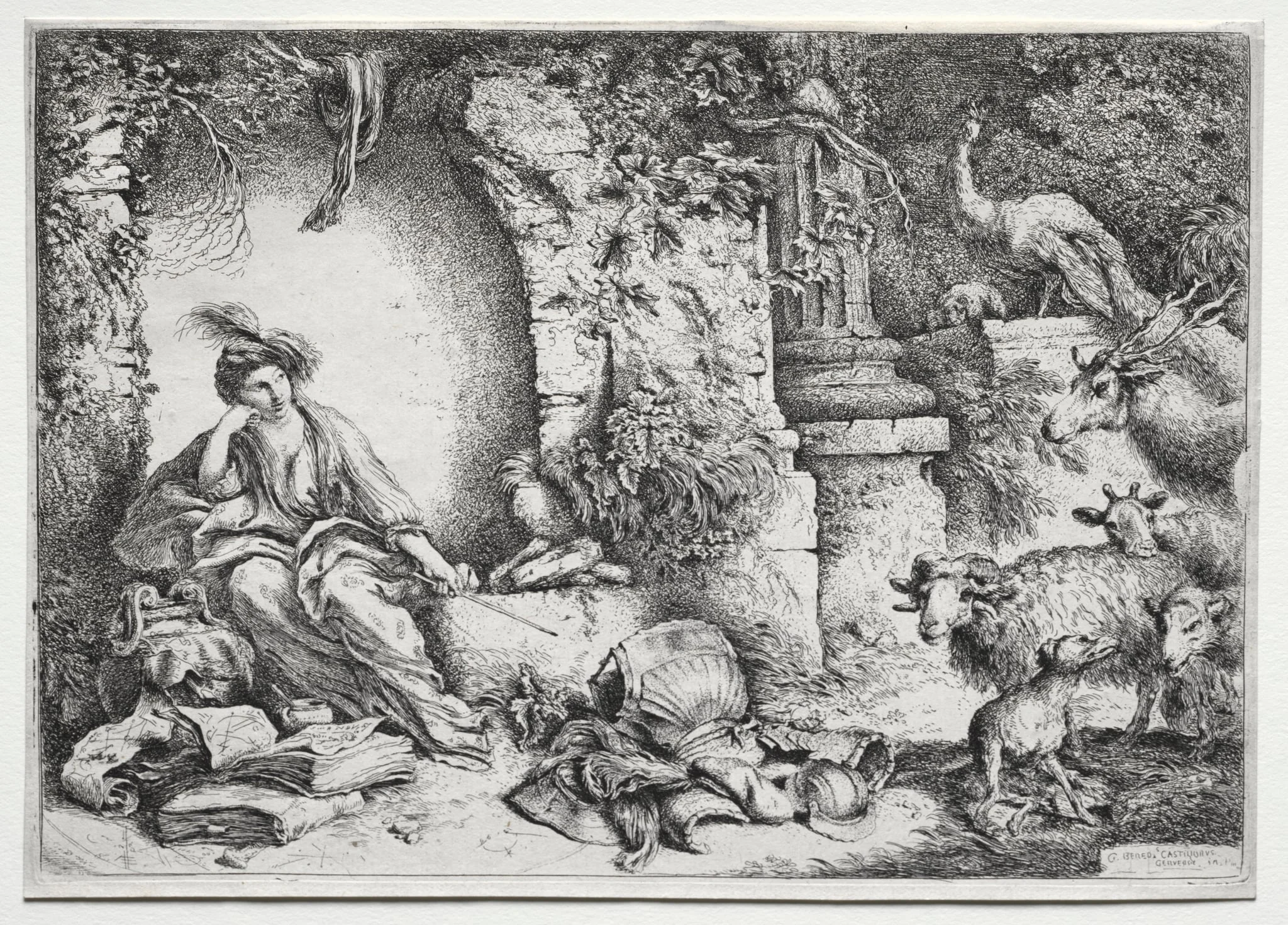 La Mèlancolie, detail