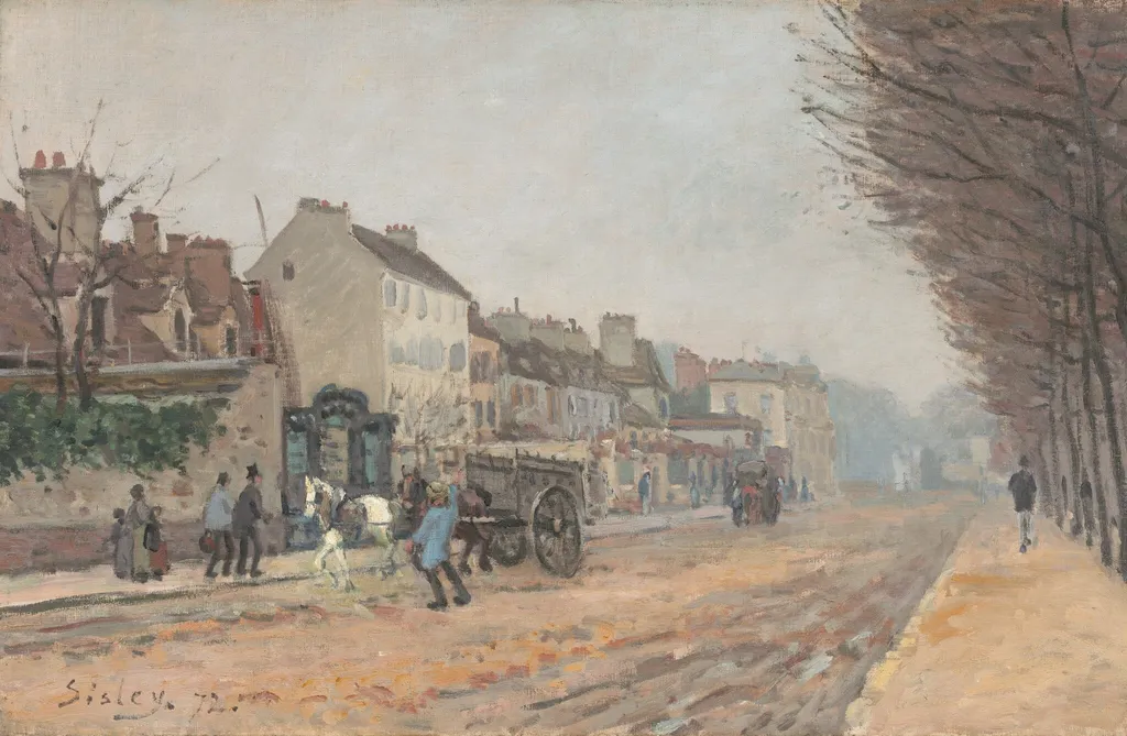 Boulevard Héloïse, Argenteuil, by Alfred Sisley, oil, 1872
