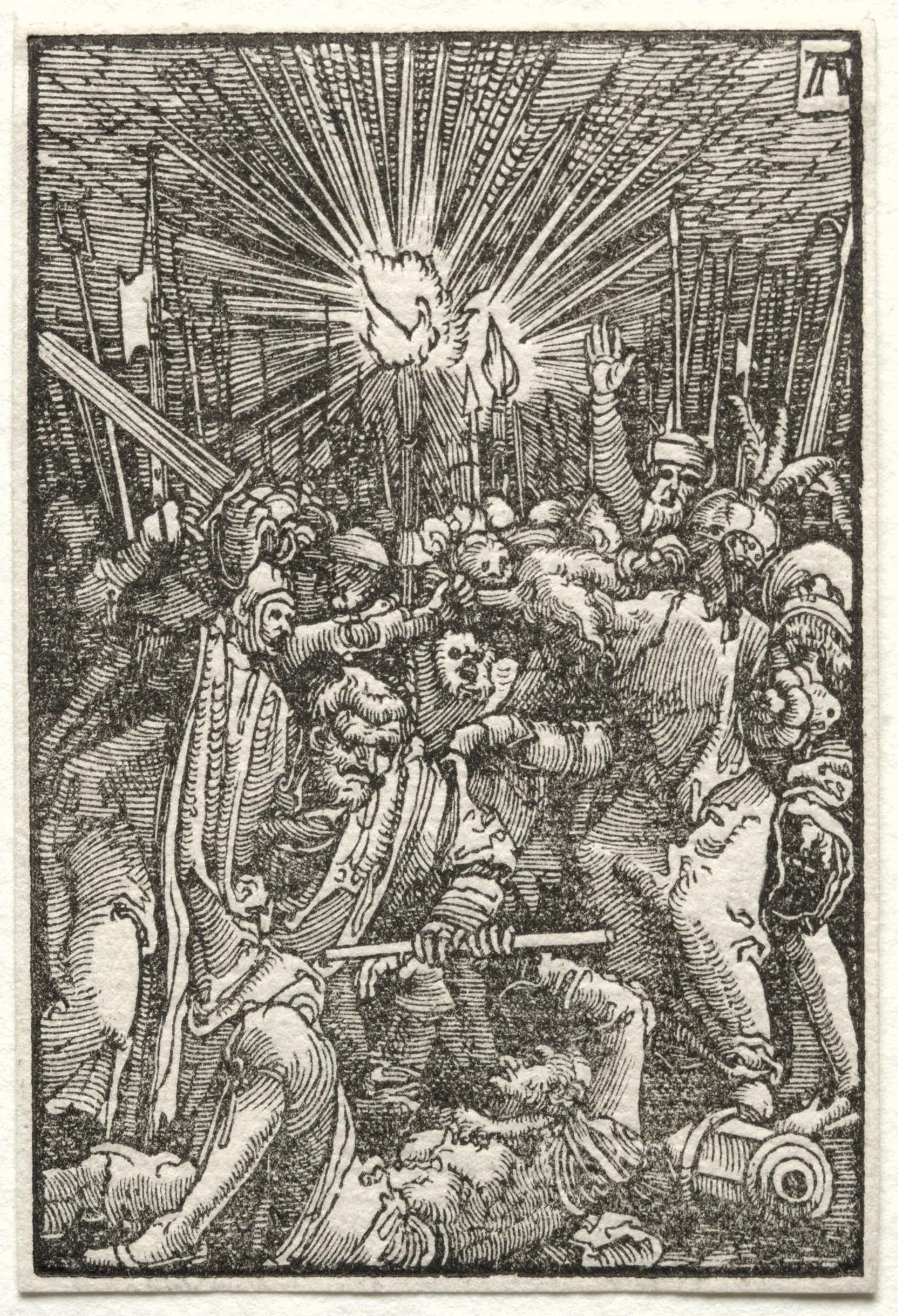 The Fall and Redemption of Man: Christ taken captive, detail