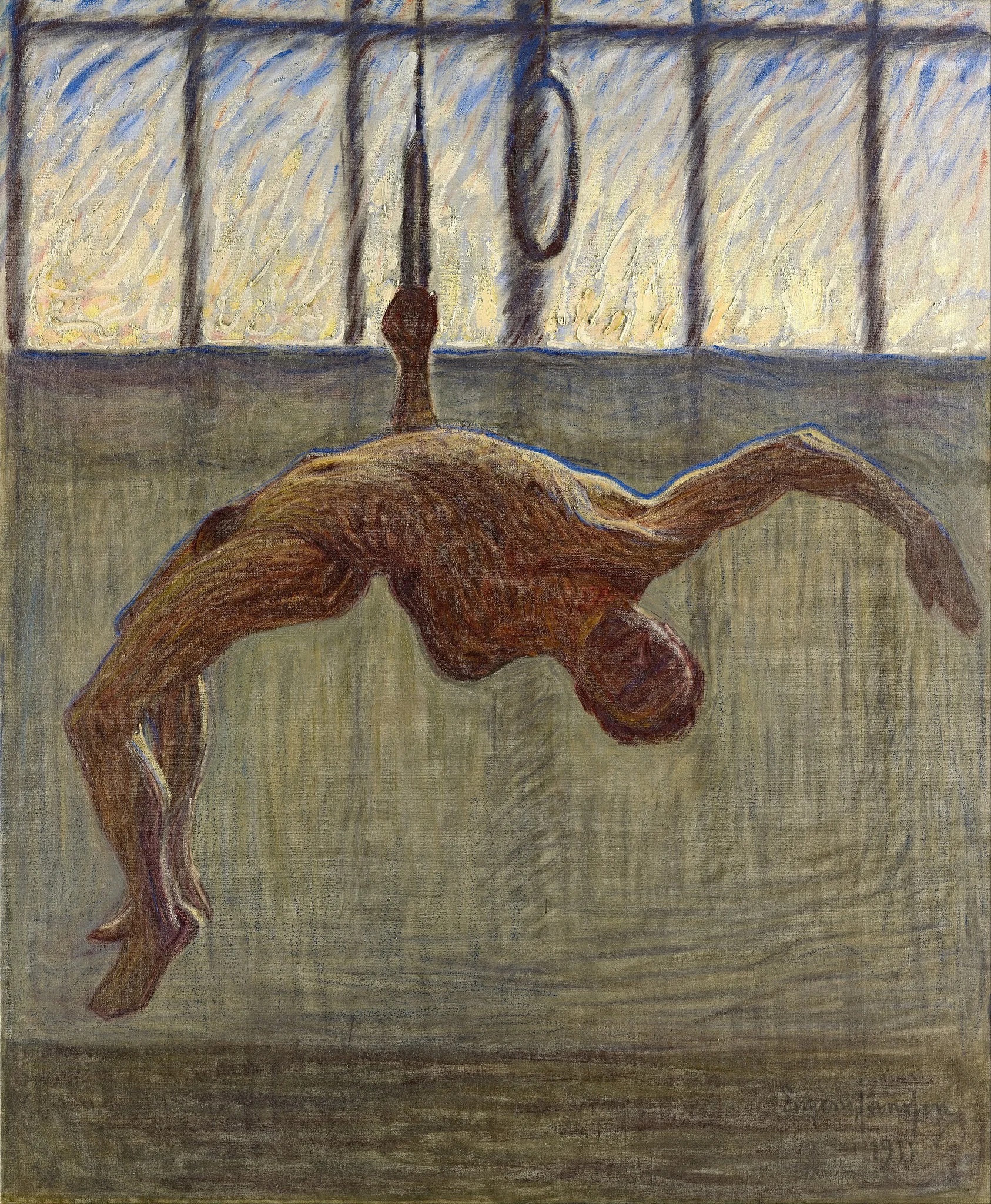 Ring gymnast I, detail