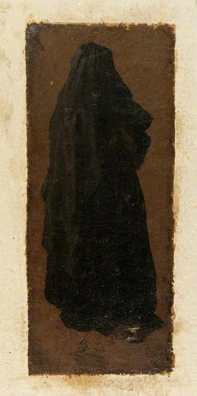 A Lady Seen from Behind, detail