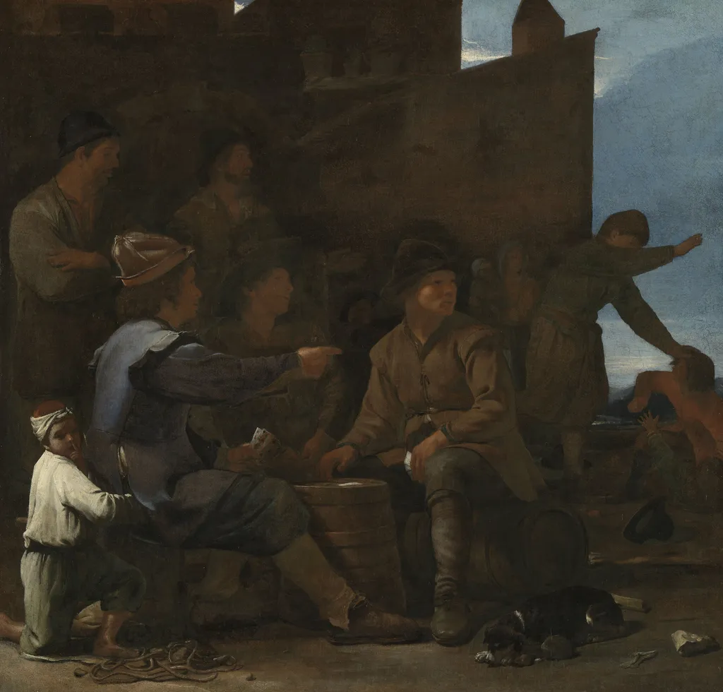 The Card Players, by Michiel Sweerts, oil, 1650