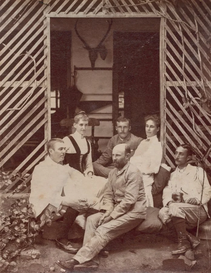 Group Taken at Nortekande Bungalow, detail