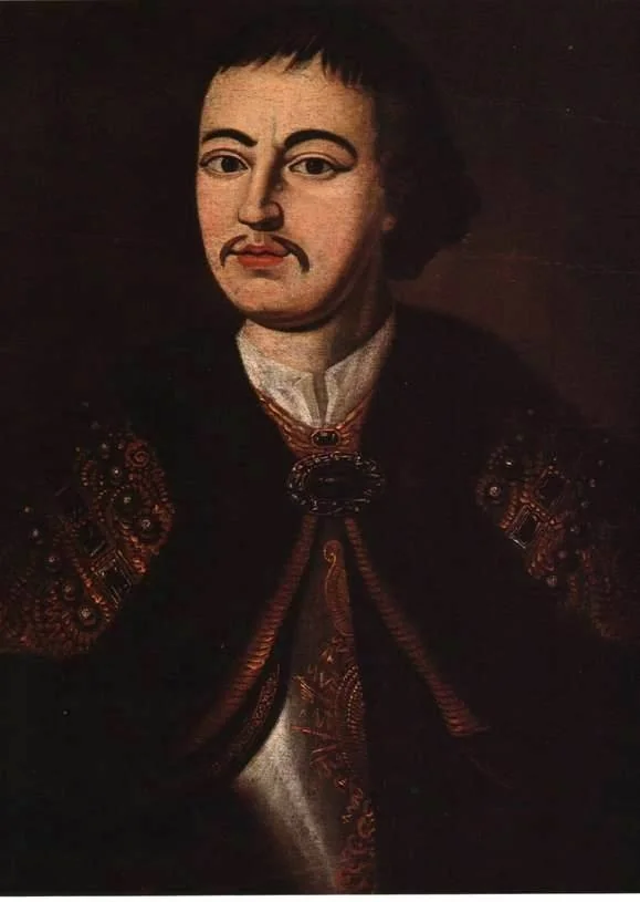 Portrait of Peter I, detail