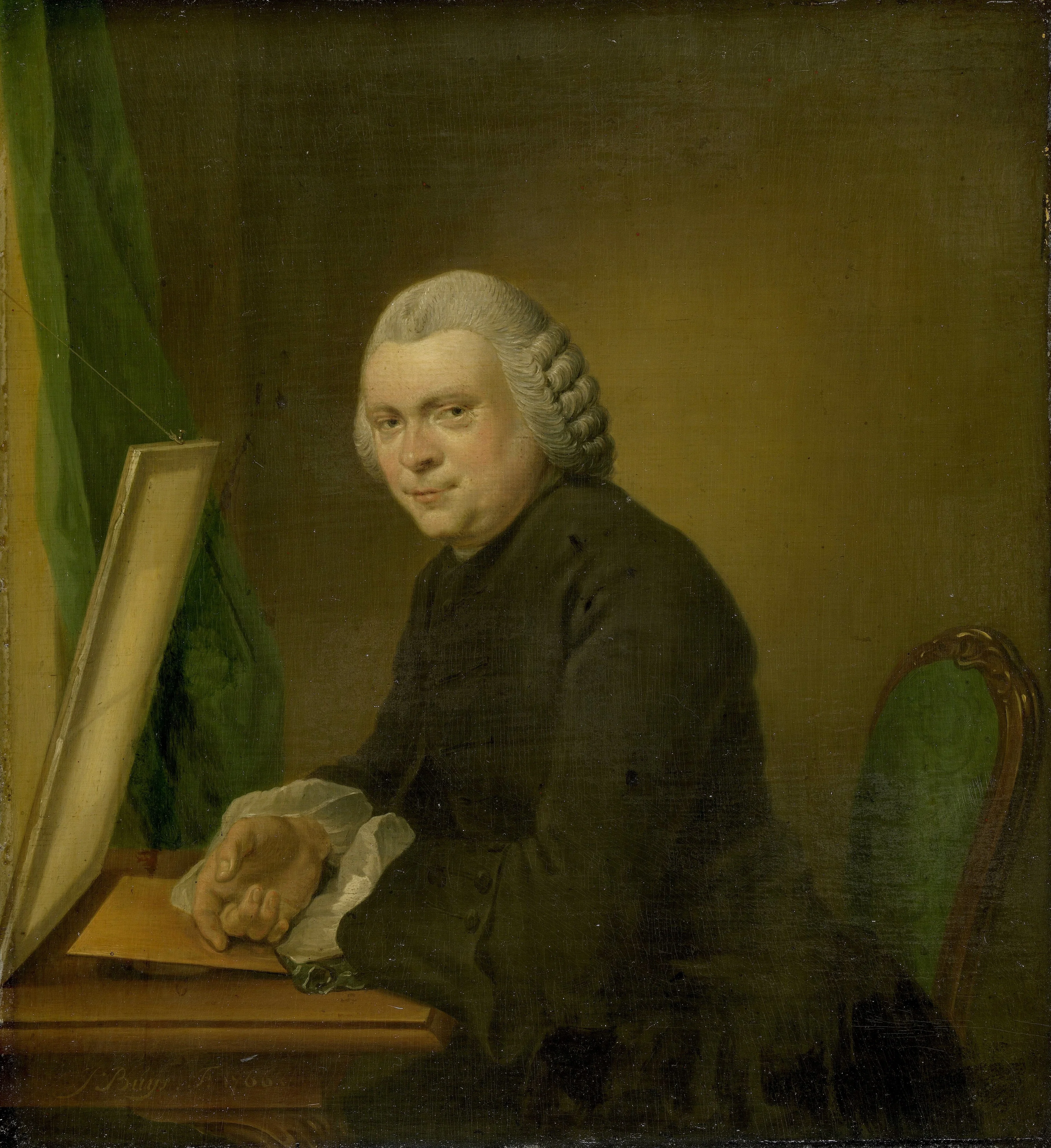Portrait of Cornelis Ploos van Amstel, detail