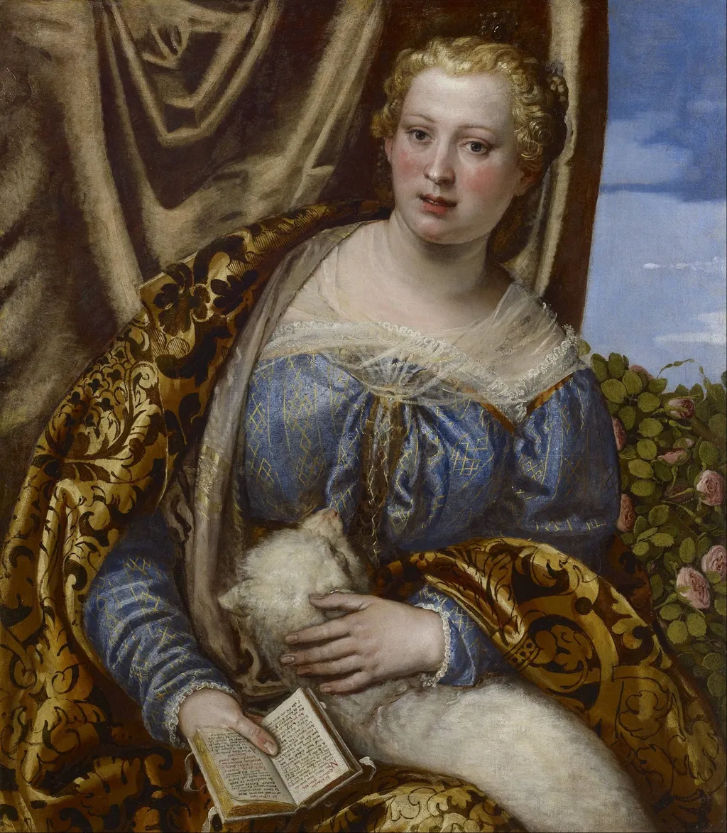 Portrait of a Lady as Saint Agnes, by Paolo Veronese, oil