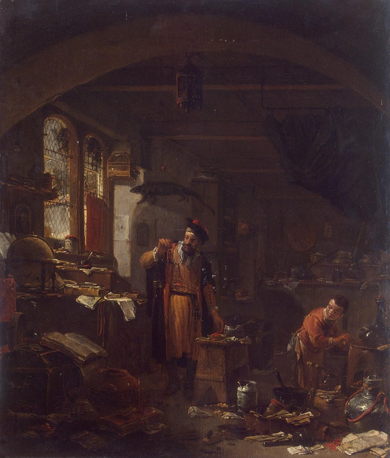 An Alchemist, detail