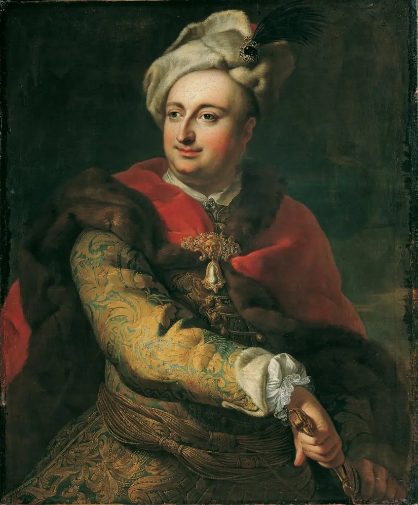 Bildnis eines Mannes in ungarischer Tracht (Imre Graf Tökölyi?), by Martin van Meytens, oil, 1745