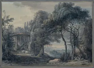 The Round Temple, by Paul RA Sandby, watercolor, 1788