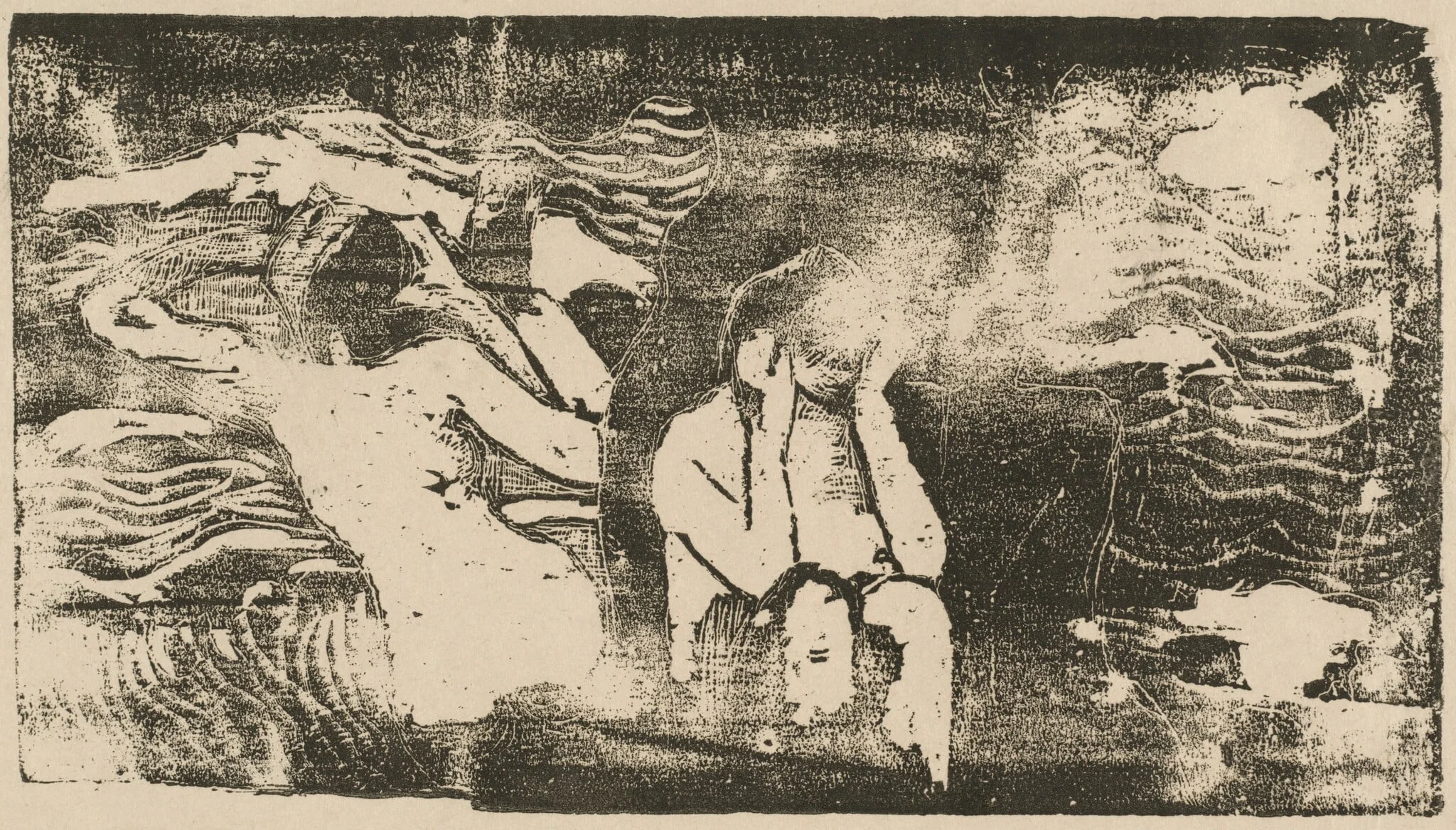 At the Black Rocks (Aux roches noires), detail