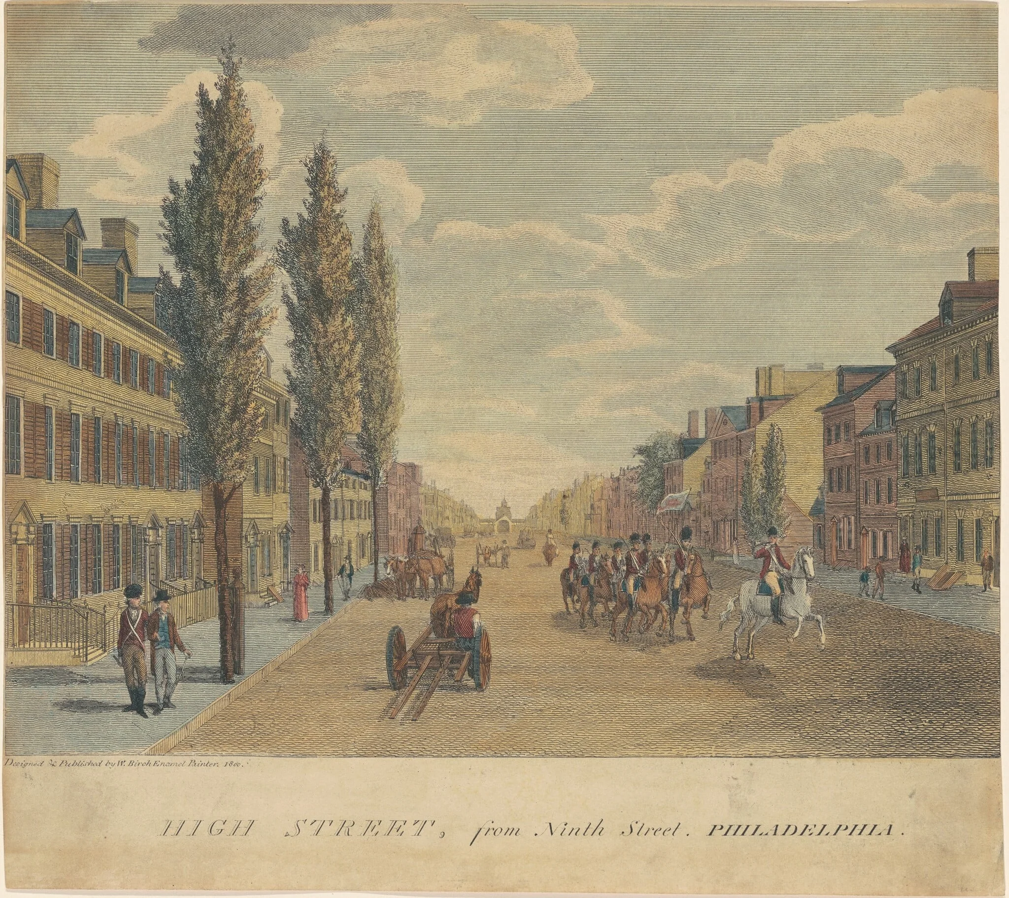 High Street, from Ninth Street, Philadelphia, detail