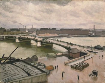 Rouen, quay of Paris, detail