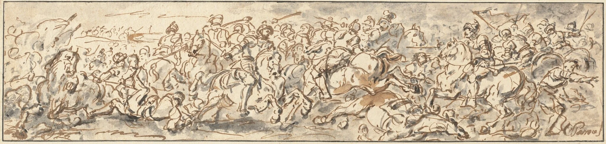 Cavalry Battle, detail