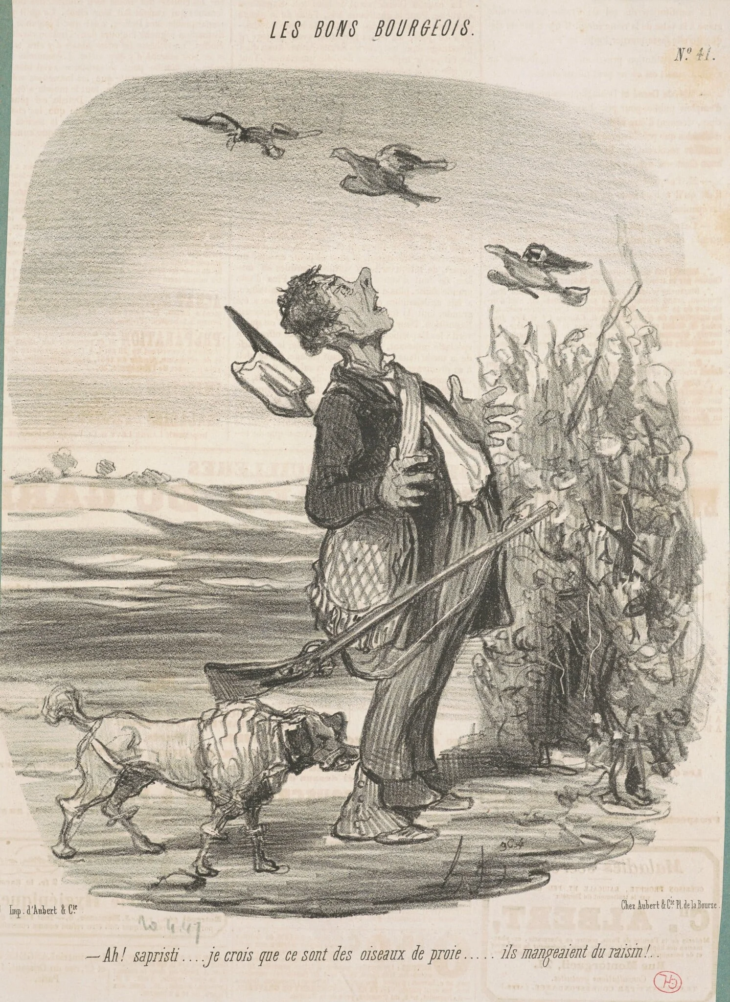 Ah! ... Je crois que ce sont des oiseaux de proie ..., detail