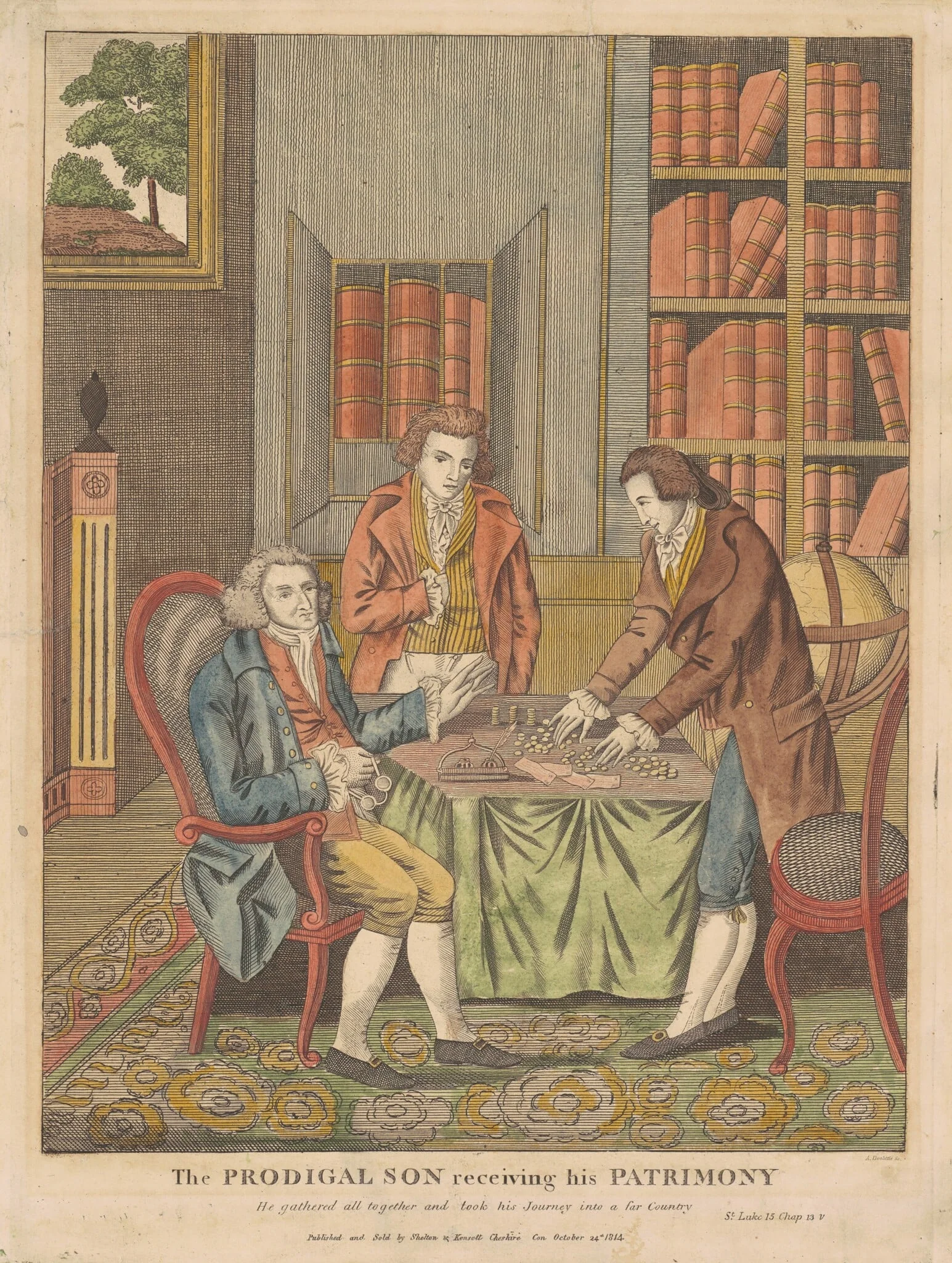 The Prodigal Son Receiving His Patrimony, detail