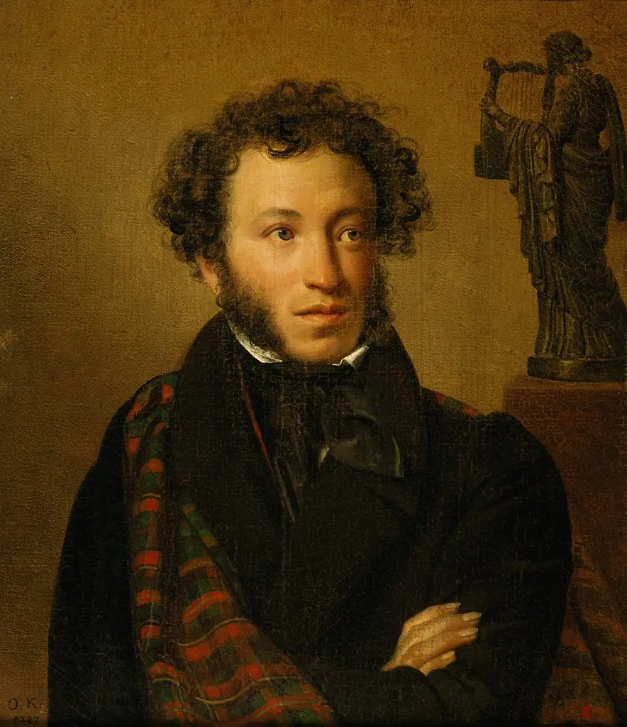 Alexander Pushkin, by Orest Kiprensky, oil, 1827