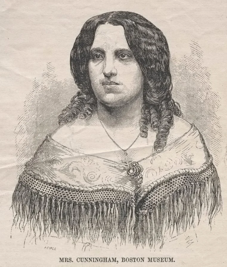 Mrs. Cunningham, Boston Museum, detail