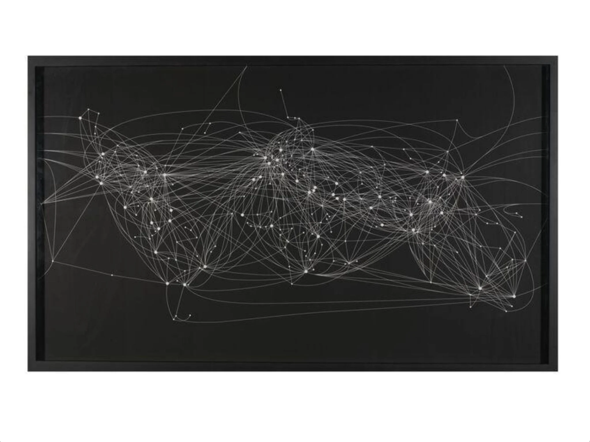Air Routes of the World (Night), detail