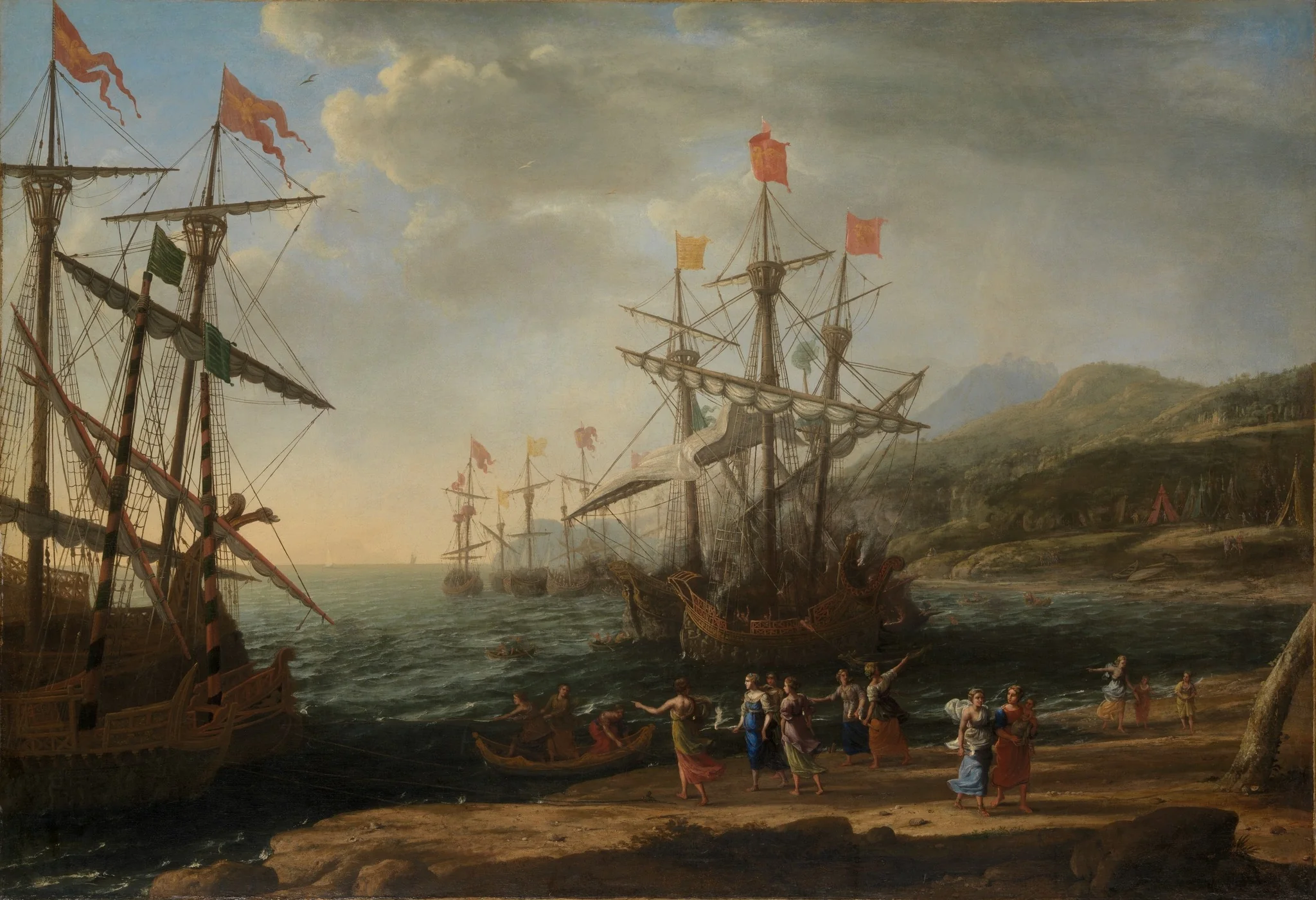 The Trojan Women Setting Fire to Their Fleet, detail