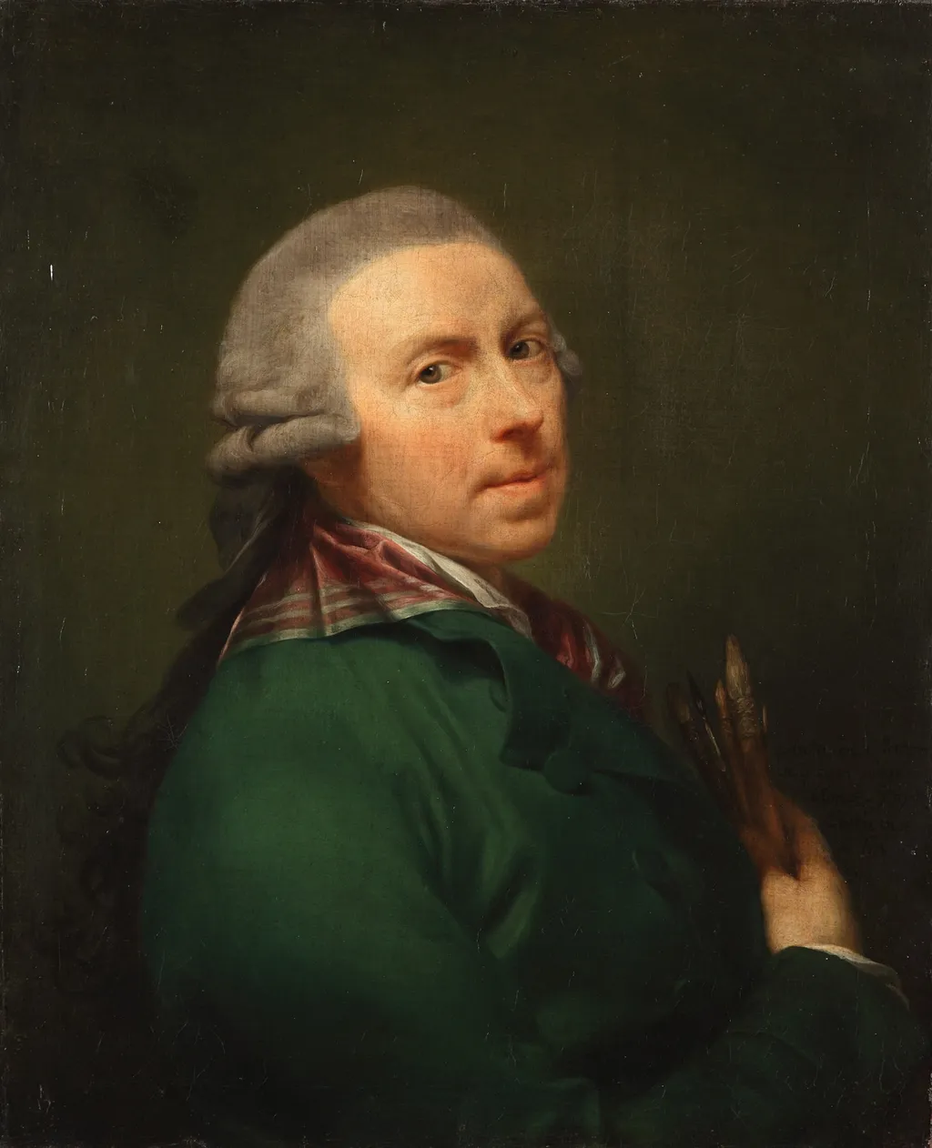 Self-Portrait, by Anton von Maron, oil, 1798