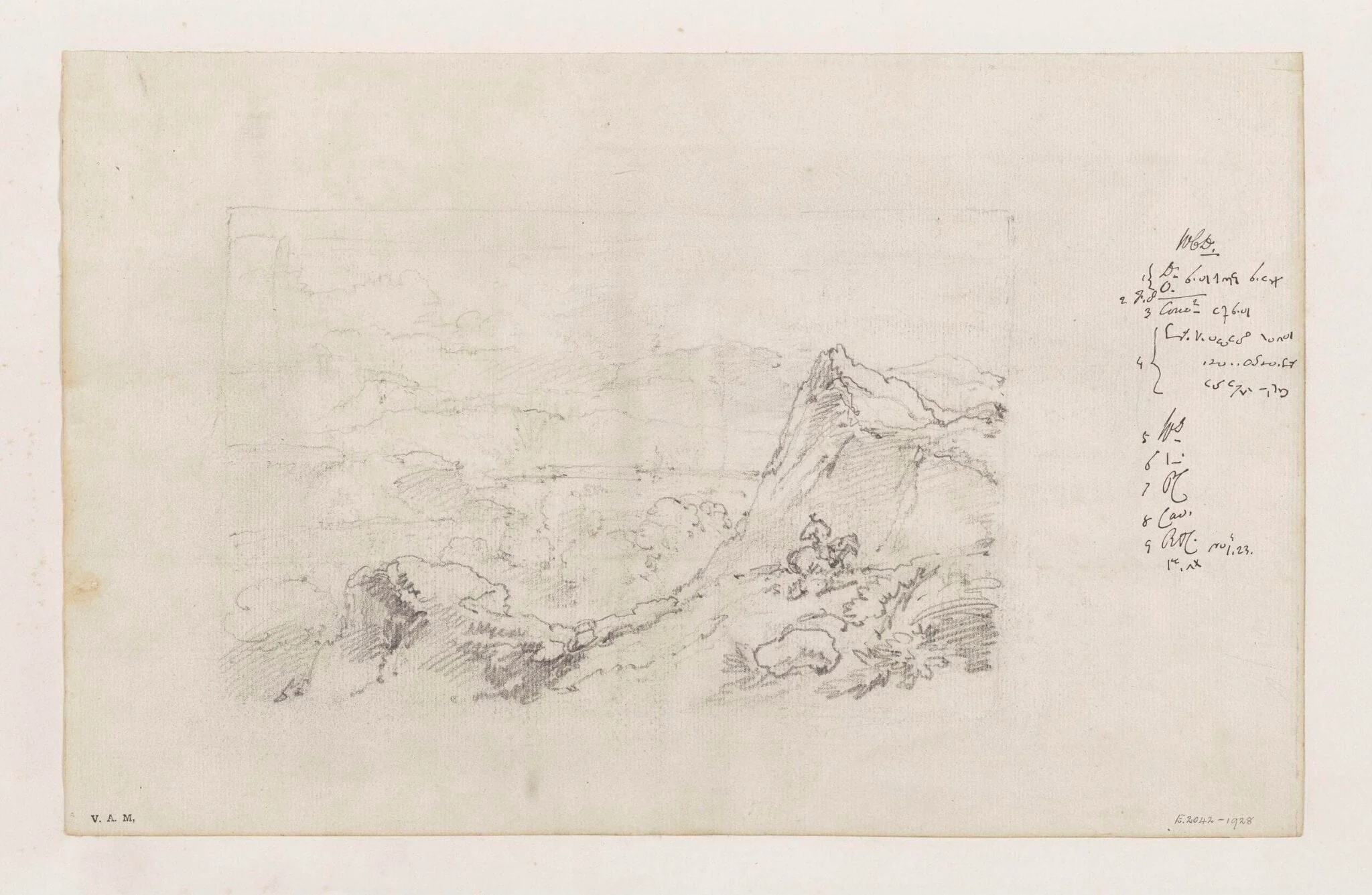 A rocky landscape, detail