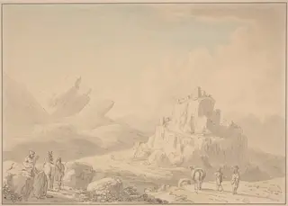 Zahara, by Anthony Devis, ink, 1773
