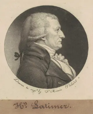 Henry Latimer, by Charles B. J. Févret de Saint-Mémin, ink, 1798