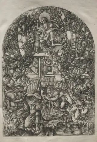 The Apocalypse:  St. John Summoned to Heaven, by Jean Duvet, 1551