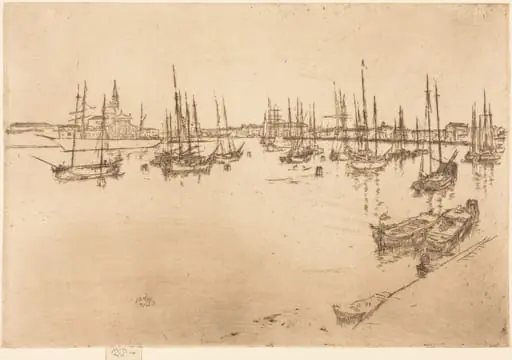 San Giorgio, by James McNeill Whistler, ink, 1880
