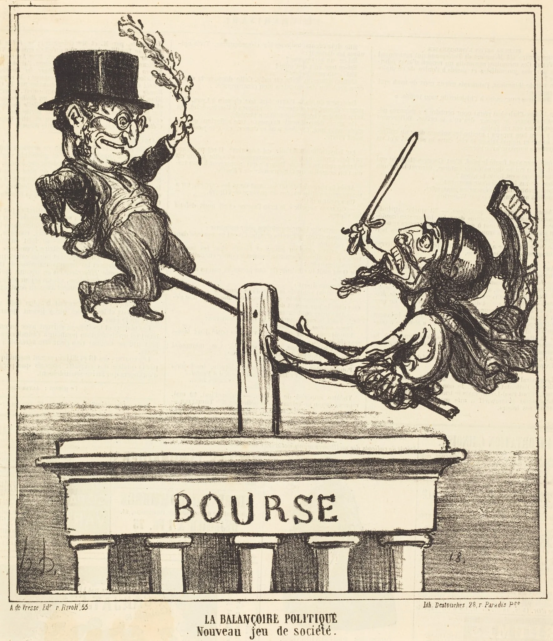La Balançoire politique..., detail