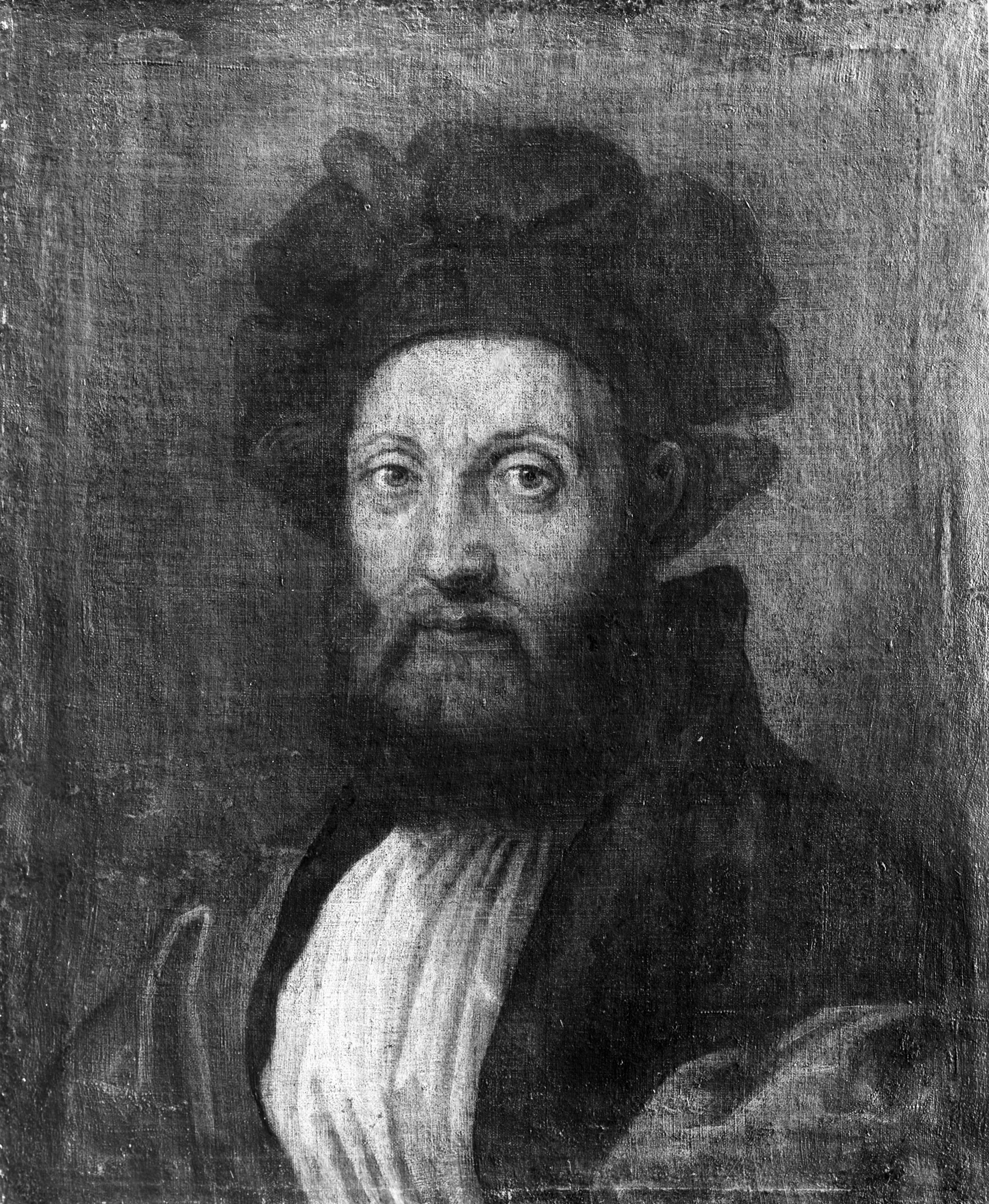 Portrait of Count Baldassare Castiglione, detail