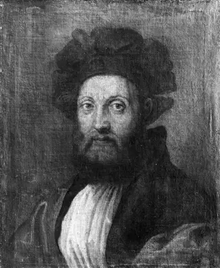 Portrait of Count Baldassare Castiglione, by Raphael, paint, 1511