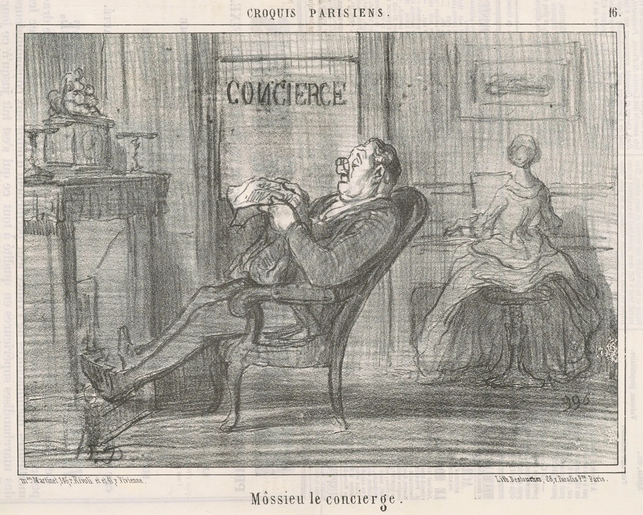 Mossieu le concierge, detail
