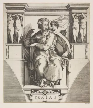 The Prophet Isaiah, by Enea Vico, 1540