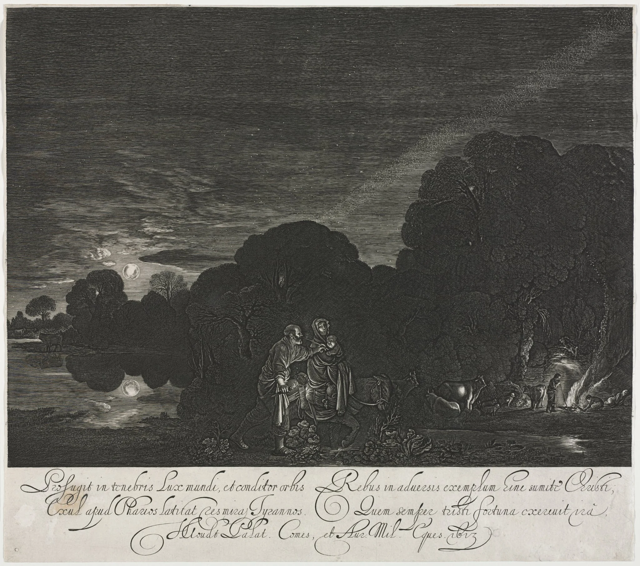 The Flight into Egypt (Night), detail