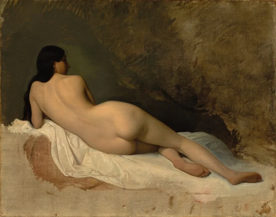 Study of a Reclining Nude, detail