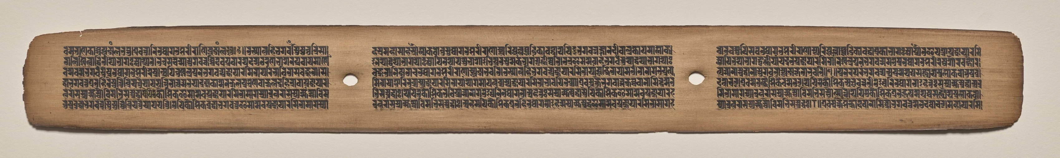 Text, Folio 35 (recto), from a Manuscript of the Perfection of Wisdom in Eight Thousand Lines (Ashtasahasrika Prajnaparamita-sutra), detail