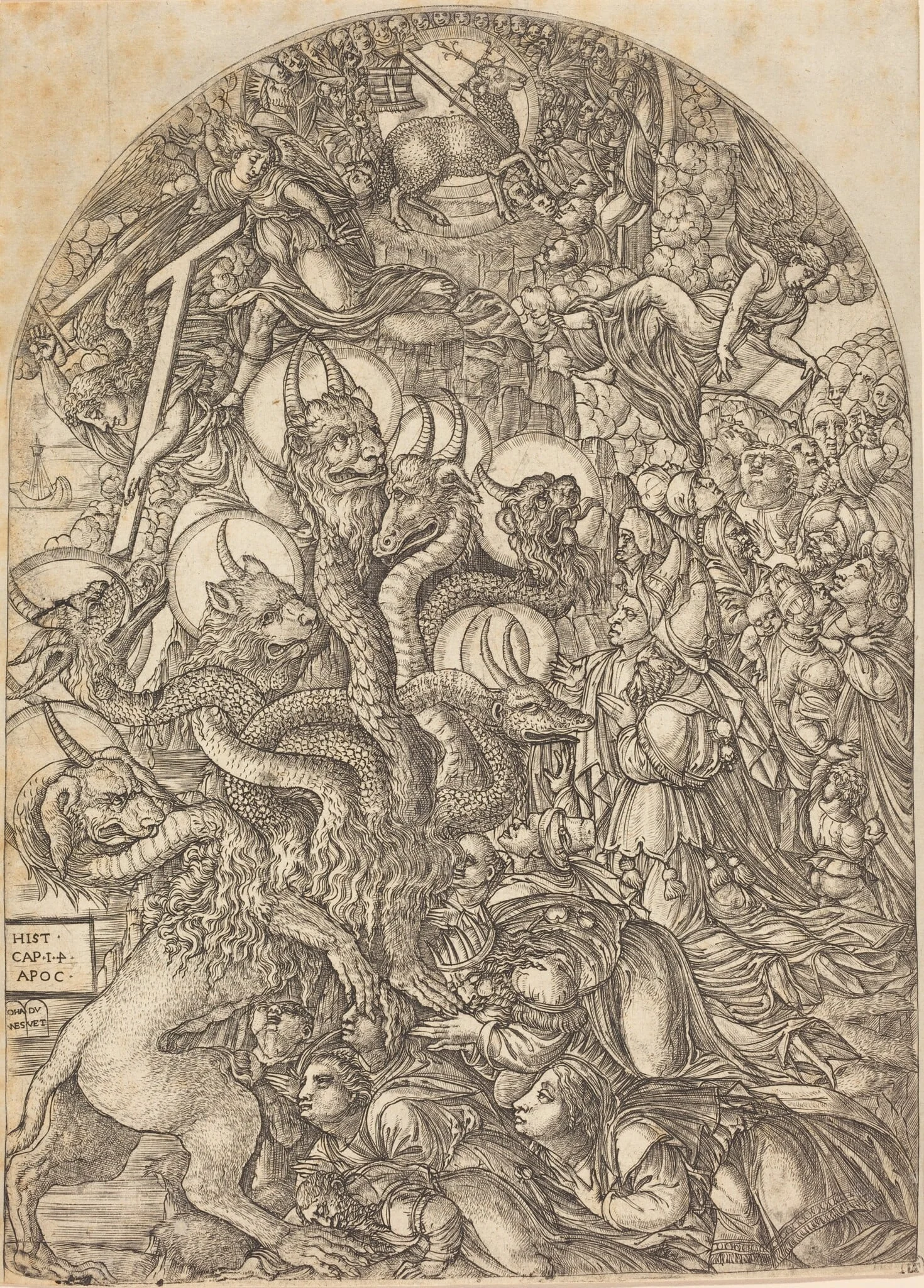The Beast with Seven Heads and Ten Horns, detail