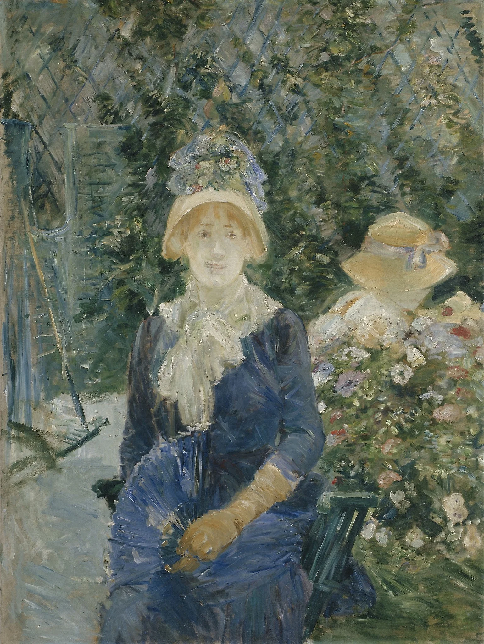 Woman in a Garden, detail