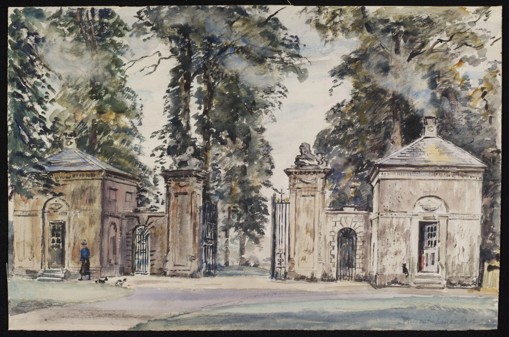 Entrance to Ramsbury Manor, detail