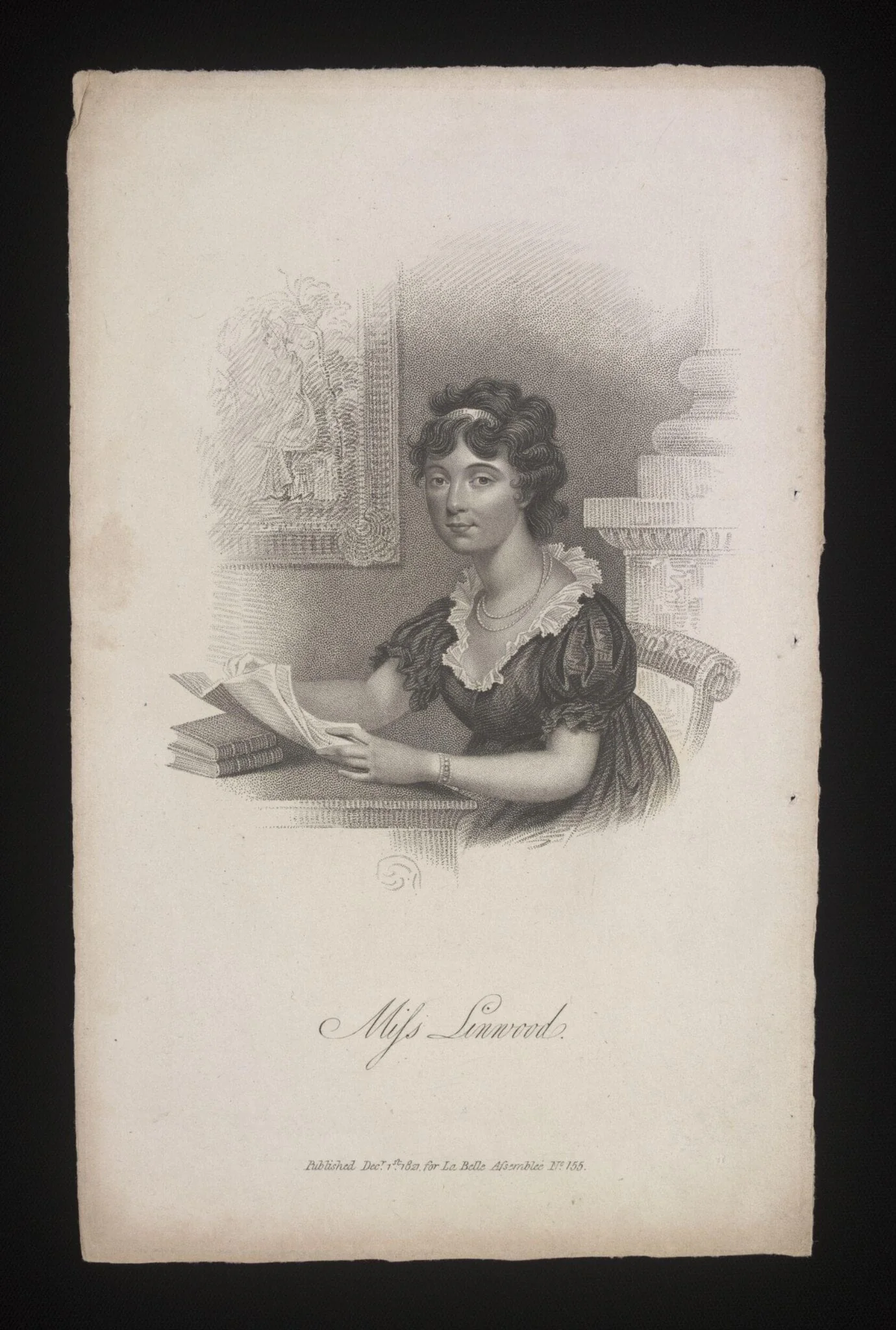 Miss Linwood, detail