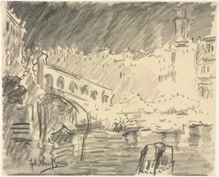 The Rialto Bridge, by Italico Brass, 1926
