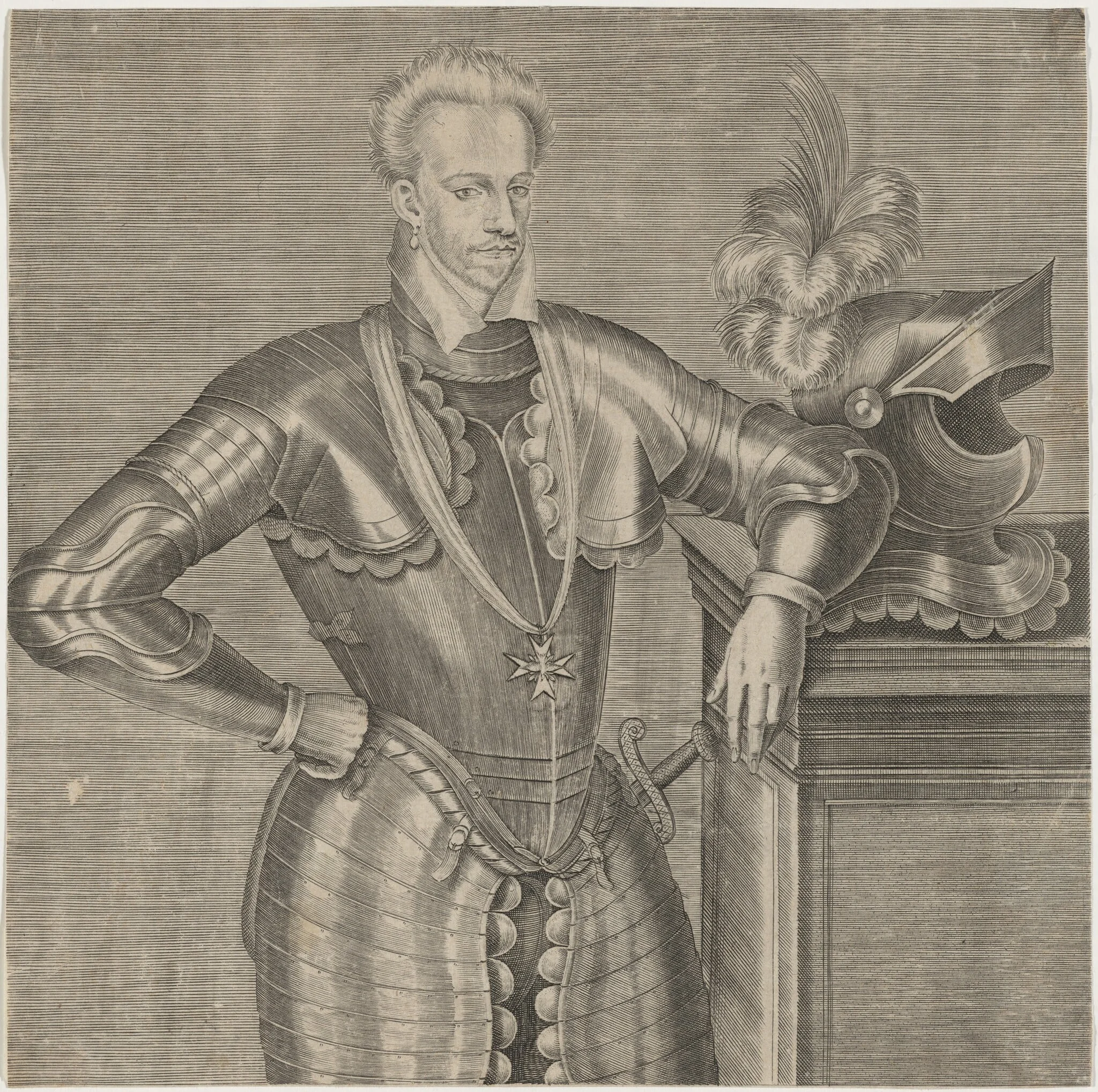 Henry III, King of France, detail