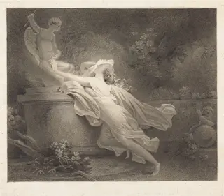 L'invocation a l'amour, by Carl Guttenberg, ink, 1766