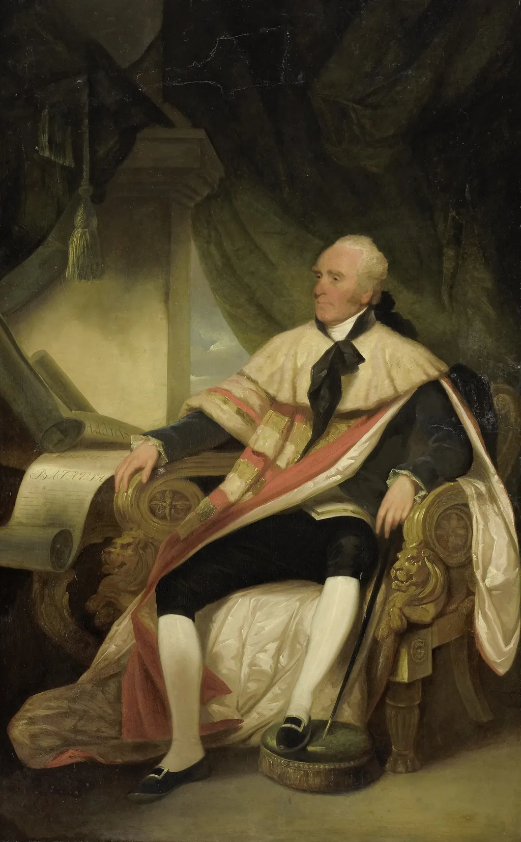 Gilbert Elliot, 1st Earl of Minto (1751-1814), Viceroy of British India and Governor General of the Dutch East Indies (1812-14), by George Chinnery, oil, 1829
