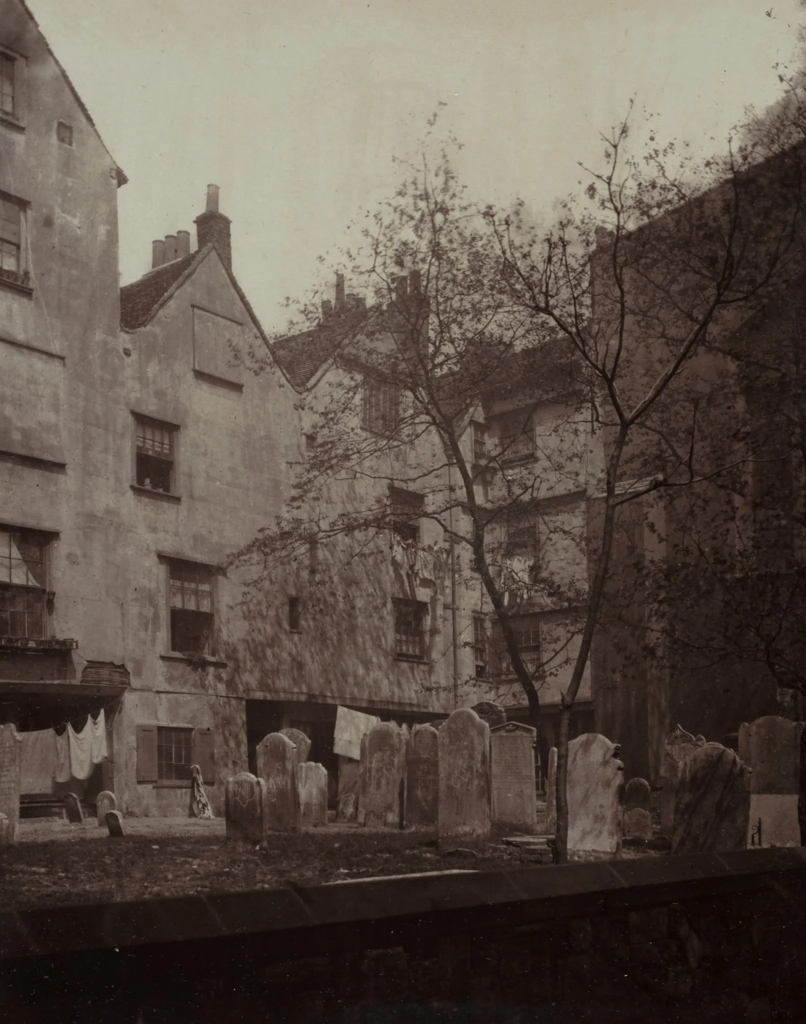 St. Bartholomews: The Churchyard Looking towards Cloth Fair, detail