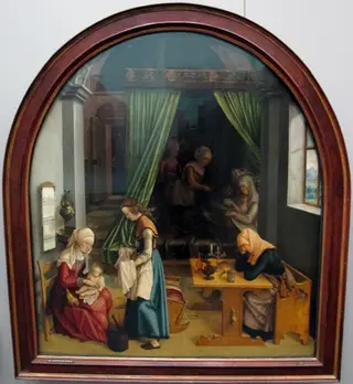 The Birth of Mary, by Hans von Kulmbach, oil, 1520