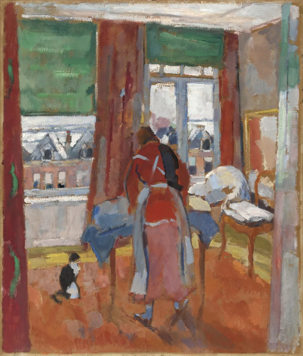 Ironing, by Rik Wouters, oil, 1916