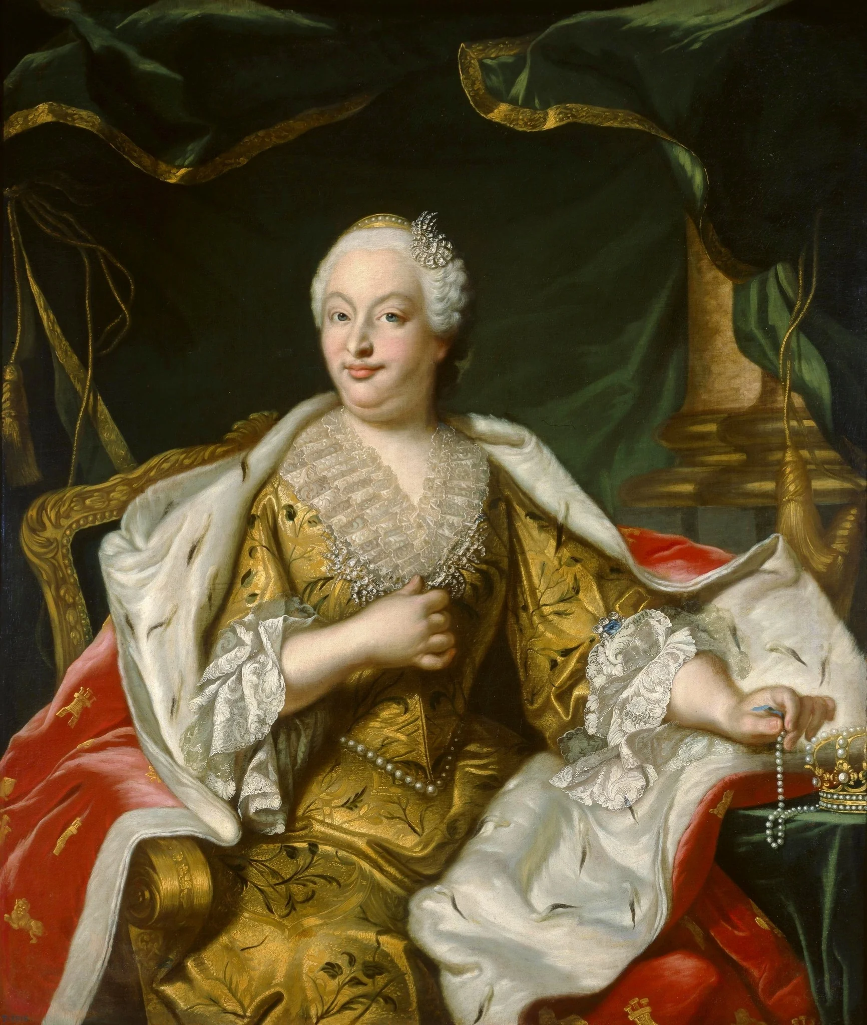 Bárbara de Braganza reina de España, detail